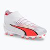 Dětské kopačky PUMA Ultra Pro FG/AG Jr puma white/puma black/fire orchid