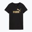 Dámské tričko PUMA ESS Metallic No. 1 Logo Tee puma black/metallic gold