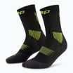 Dámské kompresní ponožky CEP Run Mid Cut 5.0 black/lime