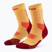 Dámské kompresní ponožky CEP Run Mid Cut 5.0 marigold/burgundy