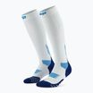 Pánské kompresní ponožky CEP Run Tall 5.0 ice/blue
