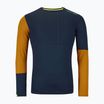 Pánské termo tričko longsleeve ORTOVOX 185 Rock'N'Wool deep ocean