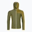 Pánská mikina ORTOVOX Fleece Light Grid Hooded wild herbs