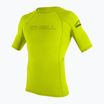 Pánské plavecké tričko O'Neill Basic Skins Rash Guard limetkové barvy