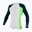 Pánské plavecké tričko  Longsleeve O'Neill Premium Skins Rash Guard white/ dayglo/ abyssal