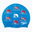 Dětská plavecká čepice Speedo Slogan Print blue