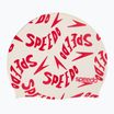 Dětská plavecká čepice Speedo Slogan Print white/red
