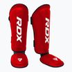 Chrániče holení a nártů RDX T1 Shin Instep Guards red/white
