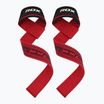 Popruhy s háky na zápěstí RDX S4 Weightlifting Wrist Straps red