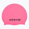 Plavecká čepice ZONE3 Silicone Swim hi-vis pink