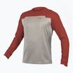 Pánský cyklistický dres Longsleeve Endura MT500 Burner brick