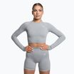 Dámský tréninkový top s dlouhým rukávem Gymshark Vital Seamless Crop Top light grey