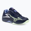 Dětské boty na volejbal Mizuno Lightning Star Z7 Jr eblue/tech green/lolite