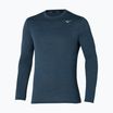 Pánské tričko longsleeve  Mizuno Impulse Core Tee blue wing teal