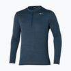 Pánské běžecké tričko longsleeve  Mizuno Impulse Core Half Zip blue wing teal