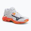 Volejbalové boty Mizuno Wave Lightning Z8 Mid white/fiery coral 2/citrus