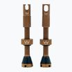 Sada ventilků Peaty's X Chris King MK2 Presta 42 mm bourbon