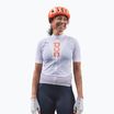 Dámský cyklistický dres POC Essential Road Logo hydrogen white/granite grey