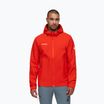 Pánská bunda do deště Mammut Linard Light HS s kapucí mammut red