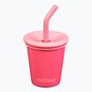 Dětský hrnek Kubek Klean Kanteen Kid's Steel Straw Lid 296 ml rouge red