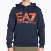 Pánská mikina EA7 Emporio Armani Train Logo Series Oversize Logo Hoodie Coft navy blue