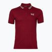 Pánské tričko  EA7 Emporio Armani Golf Pro Polo Check syrah