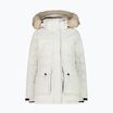 Dámská bunda do deště CMP Parka se zipem a kapucí White 32K3206F