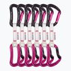Lezecké expresky Ocun Raven QD Bio-Dyn-Ring 10 cm 6 ks pink