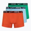 Pánské boxerky Nike Everyday Cotton Stretch Trunk 3 páry red/aquarius blue/stadium green