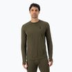 Pánské termo tričko longsleeve  Mons Royale Cascade Merino Base Layer dark olive