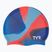 Dětská plavecká čepice TYR Tiedye Silicone Multicolor Jr blue/orange