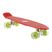 Klasický dětský skateboard LED Mechanics červený PW-506