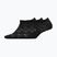New Balance Flat Knit No Show ponožky 3 páry černé