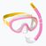 Dětská šnorchlovací sada (4-7 let)  Mares Combo Jelly pink/yellow/clear