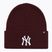 Zimní čepice 47 Brand MLB New York Yankees Haymaker dark maroon