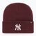 Zimní čepice 47 Brand MLB New York Yankees Haymaker dark maroon