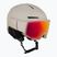 Lyžařská helma Salomon Osmo Pro Sigma Photo light bronze met/black/poppy red