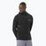Pánská běžecká mikina Salomon Sense Aero Hybrid Half Zip Hooded deep black
