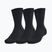 Ponožky Under Armour Training Cotton Crew 3 páry black/black/white