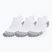 Běžecké ponožky Under Armour Dry Run Cushion No Show 3 pary white/halo gray/reflective