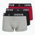 Pánské boxerky Nike Jrdan JHM Flight Cotton Trunk 3 pairs gym red/black
