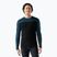 Pánská termoakční mikina Smartwool Classic Thermal Merino Base Layer Colorblock Crew Boxed twilling blue/black