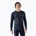 Pánská termoakční mikina Smartwool Merino 250 Baselayer Crew Boxed deep navy geo peaks