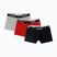 Pánské boxerky Nike Jordan Flight Cotton Trunk 3pk gym red/black
