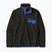 Pánská fleecová mikina Patagonia Lightweight Synchilla Snap-T Pullover black w/p6 blue