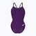 Dámské jednodílné plavky Arena Team Light Drop Solid plum/white