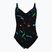 Dámské jednodílné plavky arena Abyss U Back multi black/black