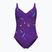 Dámské jednodílné plavky arena Abyss U Back multi plum/plum