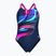 Dámské jednodílné plavky Arena Bloom Swim Pro Back Lb multi navy/navy/shocking pink