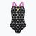 Dětské jednodílné plavky Arena Multiple Dot Swim Pro Back multi black/orchid